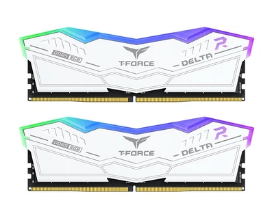 Оперативна пам'ять DDR5 32 Gb (6000 MHz) (Kit 16 Gb x 2) Team T-Force Delta RGB White (FF4D532G6000HC38ADC01)