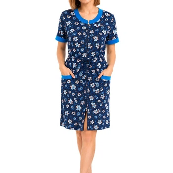 Жіночий халат літній бавовна Andin (3055-1) р.54(2XL) різнокольоровий
