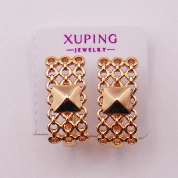 Сережки медзолото Xuping 19х8 мм xp79