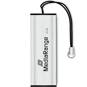 Флеш-накопичувач USB3.0 32GB MediaRange Чорний/Сріблястий (MR916)