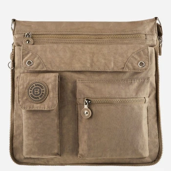 Сумка кросс-боди через плечо женская тканевая средняя Bag Street SP-05-LB Светло-коричневая (5905567204302)