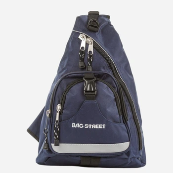 Сумка слинг через плечо тканевая Bag Street 4033-DB Темно-синяя (0000411040336)