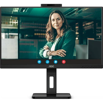Монитор 27" AOC Q27P3CW QHD IPS 75Hz 2xHDMI DP USB-C RJ-45 USB-hub HAS Pivot c веб-камерой и динамиками