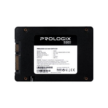Накопичувач SSD 480GB Prologix S320 2.5" SATAIII 3D TLC (PRO480GS320)