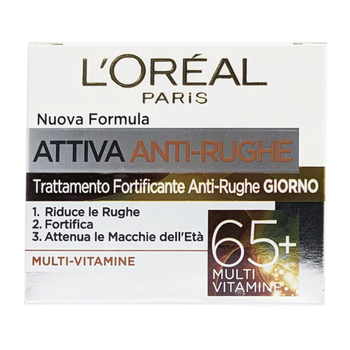 Крем для обличчя денний проти зморшок L'OREAL att.cr.a/rug.65+ 50 мл.