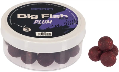 Бойлы вареные Brain Big Fish Plum Слива 20mm