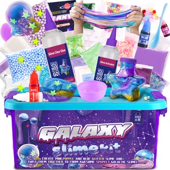 Набор для изготовления слаймов Slime Galaxy Безграничная Галактика в пластиковом боксе