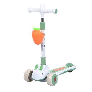 Самокат-беговел триколісний iTrike JR3-179-GR (колеса: передні Ø4,33"/заднє Ø3,22"/PU, рама пластик/складна, сидіння, бампер, батьк. ручка, до 25 кг)