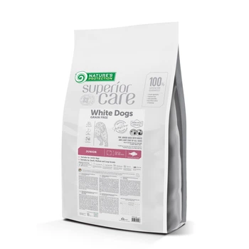 Сухой корм Nature's Protection Superior Care White Dogs Grain Free White Fish Junior All Sizes для юниоров всех размеров с белой рыбой 17 кг