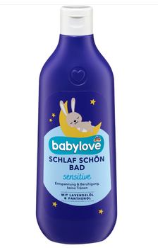 Розслаблююча лосьйон-піна для ванни Babylove Sensitive для гарного сну з екстрактом лаванди, 500 ml