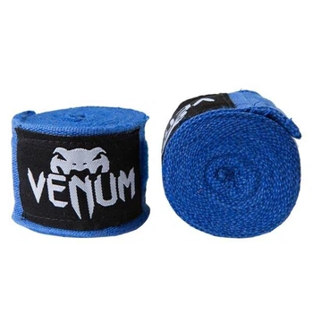 Бинт для боксу 2шт Venum Бавовна з еластаном 3м Синій