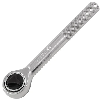 Ключ-трещотка 1/4", CrV, с переключателем (140205)