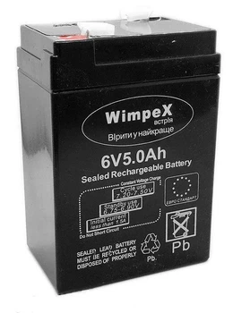 Аккумулятор Wimpex 645 6V 5.0Ah свинцово-кислотный перезаряжаемый