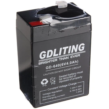 Акумуляторна батарея GDLITE GD-640 6V 4Ah свинцево-кислотна перезаряджувана