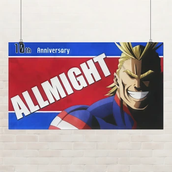 Постер Моя академія героїв, Boku no Hero Academia, аніме, A3 24×42 см (id7334)