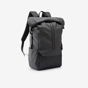 Туристический Рюкзак QUECHUA Rolltop с Карманом для Ноутбука 29л 47×27×15 см Черный