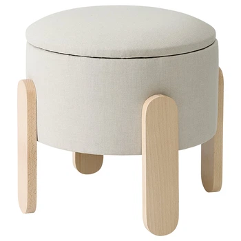 Пуф, з місцем для зберігання бежевий IKEA FÖRLUNDA 305.527.64