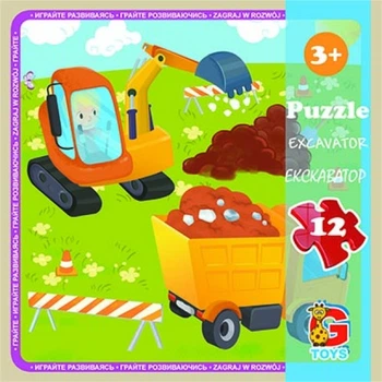 Пазли G-Toys Транспорт LT07 12 деталей