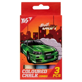 Крейда кольорова YES JUMBO Street Drift 400494 3 кольори