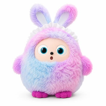 Интерактивная плюшевая AI-игрушка Ledodo с LED-глазами фиолетовая, Мягкая игрушка с искусственным 57959