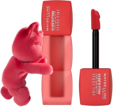 Maybelline New York Superstay Teddy Tint Стойкая матовая помада-тинт для губ № 30 "Coquettishe"