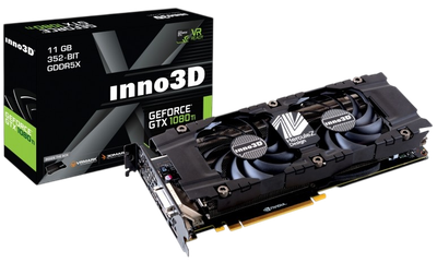 Видеокарта GeForce GTX 1080 Ti 11GB Inno3D X2 (N108T-1SDN-Q6MN) Б/У