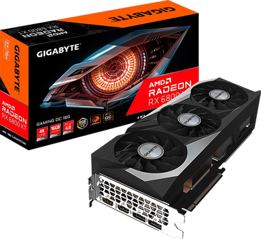 Видеокарта AMD Radeon RX 6800 XT 16 GB Gigabyte Gaming OC (GV-R68XTGAMING OC-16GD) Б/У