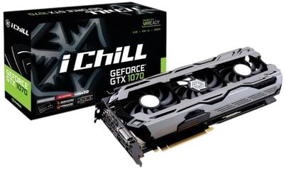 Відеокарта GeForce GTX 1070 8GB Inno3D iChill X3 (C107V3-1SDN-P5DNX) Б/В