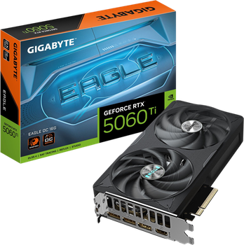 Відеокарта GeForce RTX 5060 Ti 16GB Gigabyte Eagle OC (GV-N506TEAGLE OC-16GD) Б/В