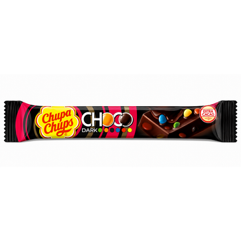 Батончик Chupa Chups Choco Snack Dark с цветным драже 20 г
