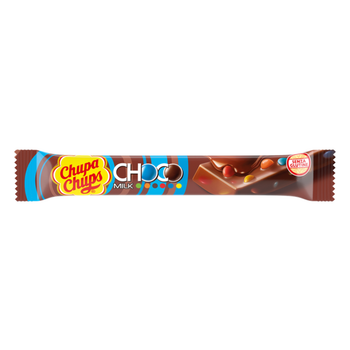 Батончик Chupa Chups Choco Snack Milk шоколадный с цветным драже 20 г