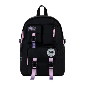 Рюкзак для подростка (городской) GoPack Education Teens, для девочек, чёрный (GO26-2500L-2)