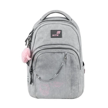 Рюкзак школьный для подростка Kite Education Teens Hello Kitty, для девочек, серый (HK26-2578M)