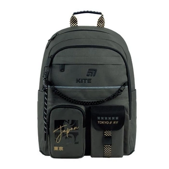 Рюкзак школьный ортопедический Kite Education Tokyo Vibe, для мальчиков, хаки (K26-584M-4)