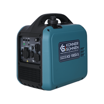 Інверторний генератор Könner & Söhnen KS 1900i S, USB QC 3.0 та Type-C, 2,0 кВт, 100% мідна обмотка, компактний і тихий