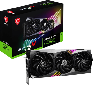 Видеокарта GeForce RTX 4090 24GB MSI Gaming X Trio (RTX 4090 GAMING X TRIO 24G) Б/У