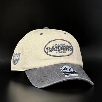Молочная кепка 47 Brand NFL Las Vegas Raiders CLEAN UP F-BRKTL23DHS-K0