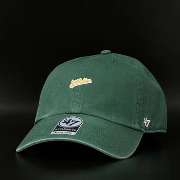 Зелена кепка 47 Brand Athletics Base Runner CLEAN UP B-BSRNS18GWS-DGA