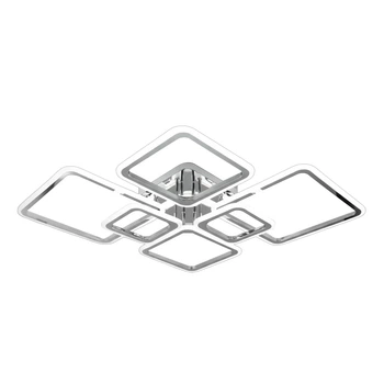 Люстра світлодіодна Esllse Oval 922398 RGB 7S 120 Вт SMART хром
