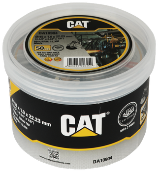 Диск для різання металу CAT DA10904 115 x 22.2 мм 50 шт (6943475896454)