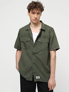 Рубашка повседневная Alpha Industries 8244297 Зелёный M ALD322
