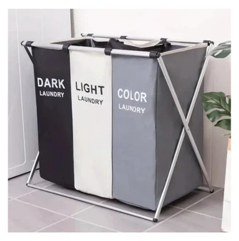 Органайзер Laundry Basket для брудної білизни на 3 відсіки