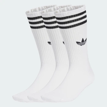Три пары носков 3-Stripes High Crew adidas JV7416 (46-48) белый (4068807876330)