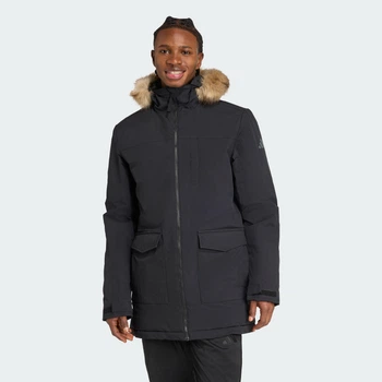 Чоловіча парка Paveric Climawarm Fur adidas JM3919 (2XL) чорний (4068811721589)