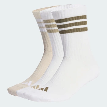 Три пары носков 3-STRIPES CUSHIONED SPORTSWEAR CREW adidas KC9639 (34-36) белый (4068821233652)