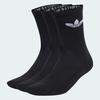 Три пары носков Trefoil Cushion Crew adidas IJ5613 (46-48) черный (4066759845428)