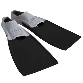 Ласты для плавания Zoggs Long Blade Rubber длинные резиновые для бассейна и сноркелинга 43-44 (стопа 26.5 см) Черный (465213.GYBK.