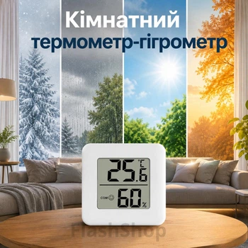 Кімнатний термометр-гігрометр для вимірювання температури та вологості