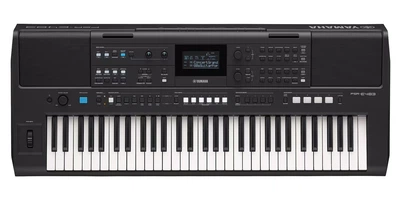 Синтезатор Yamaha PSR-E483 + пюпитр, блок питания