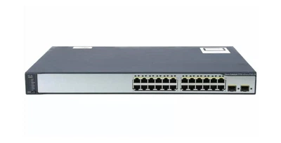 Управляемый коммутатор Cisco WS-C3750V2-24PS-S Catalyst 3750V2 Layer 3 Switch 24 х 10/100 PoE + 2 SFP Standard Image - Refurbished
